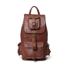 Mochila de viaje grande de 20"" nueva de cuero genuino para hombre y mujer segunda mano  Embacar hacia Mexico