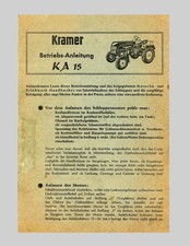 Kramer schlepper bedienungsanl gebraucht kaufen  Deutschland