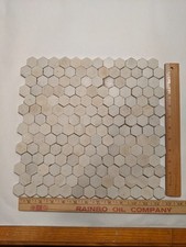 White hexagon matte for sale  Sycamore