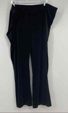 Calça de atletismo Juicy Couture feminina preta frente plana pull-on veludo tamanho 3X comprar usado  Enviando para Brazil