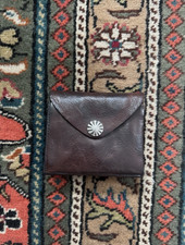 Carteira envelope couro marrom escuro RRL Polo Ralph Lauren Concho excelente estado usado comprar usado  Enviando para Brazil