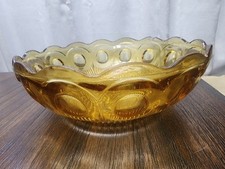 bowl amber glass for sale  Chattanooga
