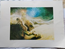 Litografía de Facundo Fierro artista canario Firmada y numerada 58/120 - 7/12   comprar usado  Enviando para Brazil
