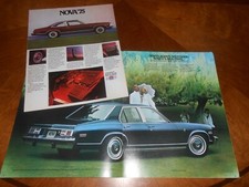 Usado, 1975 CHEVY NOVA SS & BROCHURA PERSONALIZADA / ORIGINAL 16 Páginas '75 CATÁLOGO CHEVROLET comprar usado  Enviando para Brazil