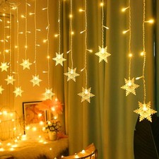 Lichternetz schneeflocken led gebraucht kaufen  Gartz