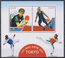 Olympische Spiele 2020 - Tischtennis - Basketball - ELFENBEINKÜSTE - Block pfr. comprar usado  Enviando para Brazil