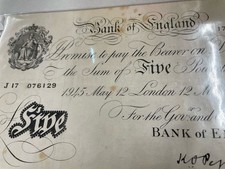Bank england white for sale  PLYMOUTH
