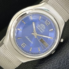 RELÓGIO VINTAGE ORIENT AUTOMÁTICO 46941 JAPÃO MASCULINO MOSTRADOR COR AZUL a700655-1 comprar usado  Enviando para Brazil