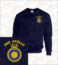 Hms apollo embroidered for sale  LISKEARD