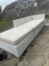White rattan garden for sale  BISHOP'S STORTFORD