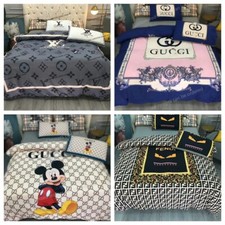 Lençóis estilo hotel Mickey Mouse capa de colcha com travesseiro ventilador presente de aniversário comprar usado  Enviando para Brazil