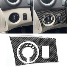 2 peças console de fibra de carbono interruptor de farol painel lateral acabamento para Ford Fiesta 11-15 comprar usado  Enviando para Brazil