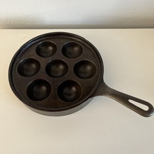 Panqueca dinamarquesa Griswold No 32 (962 A) ferro fundido Aebleskiver EUA comprar usado  Enviando para Brazil