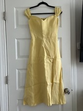Yellow linen reformation for sale  Atlanta