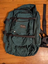 Mochila/bolso de lona doble vintage Jansport para camping y senderismo segunda mano  Embacar hacia Mexico
