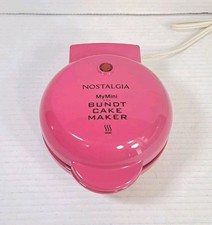 Nostalgia My Mini Lava Donut Muffin Bundt Máquina de Bolos Rosa Elétrica Bolos de Sobremesa comprar usado  Enviando para Brazil