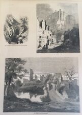 Antique edinburgh print for sale  TORRINGTON