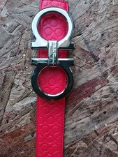 Red ferragamo leather for sale  Monrovia