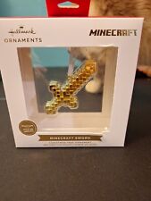 Usado, Espada Minecraft Dorada Premium Hallmark Ornaments Nueva. Algunos daños en caja  segunda mano  Embacar hacia Argentina