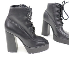 Botas de tornozelo Schutz Revole Eleckra couro com cadarço sola 4,75" femininas 6,5, usado comprar usado  Enviando para Brazil