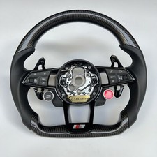 Usado, Volante de fibra de carbono compatível com Audi R8 TTS TT TTRS Quattro 2016+ dois botões comprar usado  Enviando para Brazil