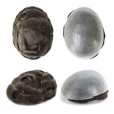 Peruca masculina Toupee sistema de cabelo humano pele ultra fina super toupee peça de cabelo natural comprar usado  Enviando para Brazil