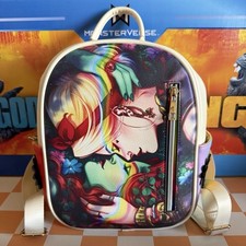 Mini Mochila Orgulho Bioworld Caixa Almoço DC Comics Hera Venenosa e Harley Quinn, usado comprar usado  Enviando para Brazil