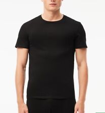 Pacote com 2 camisetas Lacoste Essentials pretas slim fit gola C caixa aberta comprar usado  Enviando para Brazil