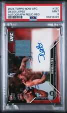 Usado, Raro Diego Lopes Auto Relíquia /10 Rookie Red 2024 Topps Now UFC ESTADO PERFEITO PSA 9 POP 1 comprar usado  Enviando para Brazil