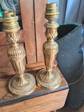 Paire bougeoirs bronze d'occasion  Tigy