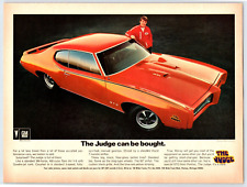 Usado, 1969 THE JUDGE PONTIAC GTO CAR Vintage 8" X 11" Revista Anúncio Anos 1960 HTR-1 B comprar usado  Enviando para Brazil