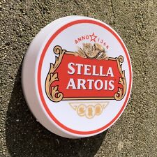 Placa de parede STELLA ARTOIS iluminada LED bar logotipo pub cerveja Lager homem caverna garagem comprar usado  Enviando para Brazil