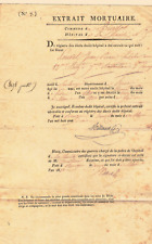 Extrait mortuaire soldat d'occasion  Versailles