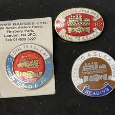 Aslef 1982 badges for sale  LANCING