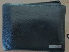 Schwarze ledergeldbörse hugo gebraucht kaufen  Würselen