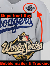 Camiseta de beisebol 2025 World Series Patch LA Dodgers Los Angeles, usado comprar usado  Enviando para Brazil