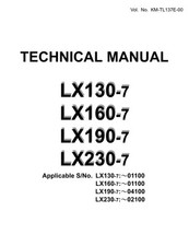 Carregador de rodas Hitachi LX130-7 LX160-7 LX190-7 LX230-7 manual técnico + esquema comprar usado  Enviando para Brazil