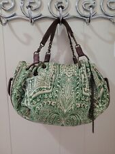 Bolsa de ombro/hobo Y2K Vintage Juicy Couture verde/branco paisley tecido felpudo comprar usado  Enviando para Brazil