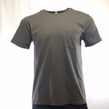 Camiseta masculina LANDES DAILY bolso no peito 100% algodão asfalto feita nos EUA comprar usado  Enviando para Brazil