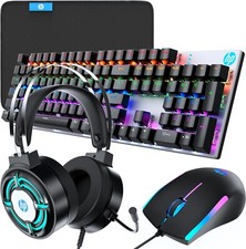 Combo de teclado, mouse pad, fone de ouvido e mouse para jogos HP PC - pacote 4 em 1 comprar usado  Enviando para Brazil