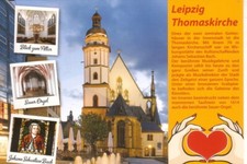 Postkarte leipzig thomaskirche gebraucht kaufen  Berlin
