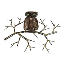 Brutalist owl metalwork for sale  Columbus