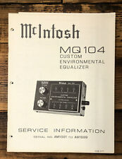Mcintosh 104 mq104 for sale  Portland