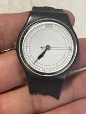 Vintage Swatch Relógio Suíço Preto Rosto Branco - Precisa de Bateria e Pulseira comprar usado  Enviando para Brazil