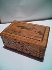 Vintage HIMITSU-BAKO Puzzle Secret Box, 21 kroków, JAPONIA na sprzedaż  PL