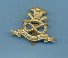 North stafford regiment.brass for sale  UK