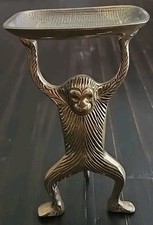 Saboneteira vintage macaco de latão com cauda 61/2" de altura multiuso suporte para bugigangas  comprar usado  Enviando para Brazil