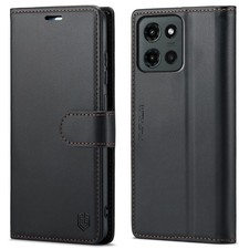 Compatível com Moto G 5G 2025 capa carteira com suporte de cartão de crédito bloqueio RFID comprar usado  Enviando para Brazil