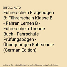 Führerschein fragebögen füh gebraucht kaufen  Trebbin