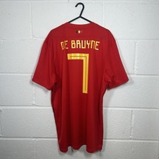 Camisa de futebol Belgium Home 2018/19 De Bruyne #7 tamanho XL Adidas comprar usado  Enviando para Brazil